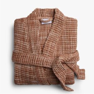 Parachute waffle robes, size small and large, NWT. Color is terracotta
